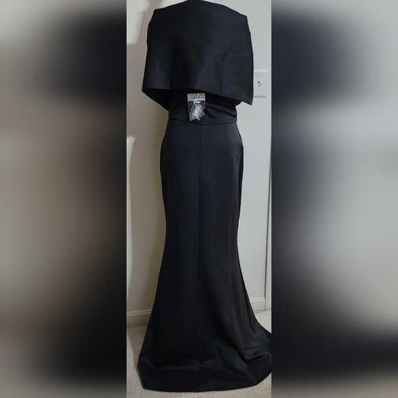 NWT Women’s Off The Shoulder Black Formal Maxi Dress, Mermaid Size L (8/10) - Picture 7 of 13